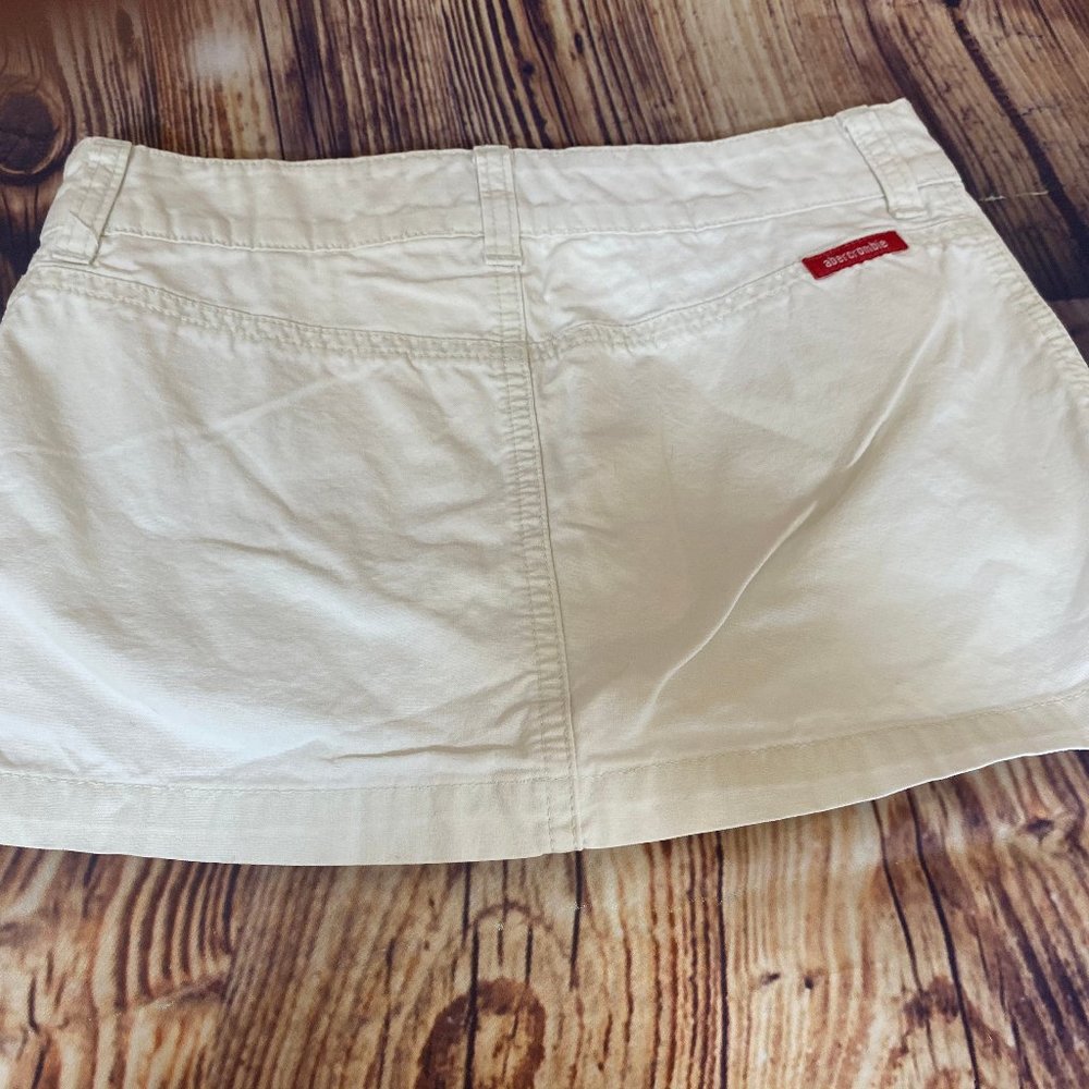 Abercrombie & Fitch White Cotton Girls Skort